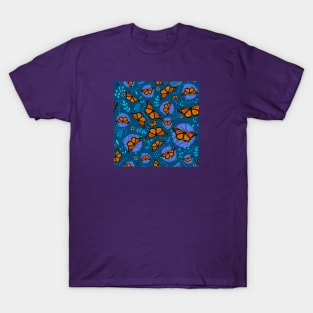 Monarch Butterfly Garden T-Shirt